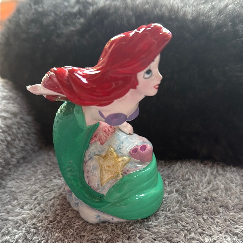 Disney Vintage The Little Mermaid Ariel Ceramic collectible Figurine. Japan